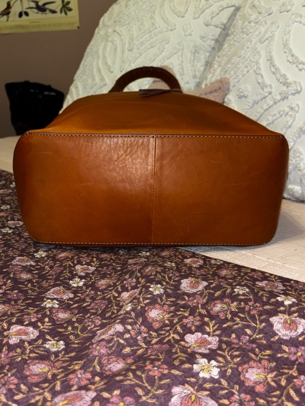NWT Frye Carson Leather Tote in Cognac - Picture 4 of 11